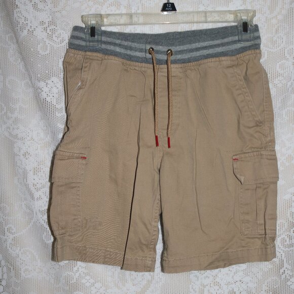 Wonder Nation boys shorts size 10/12 husky khaki - Picture 1 of 3